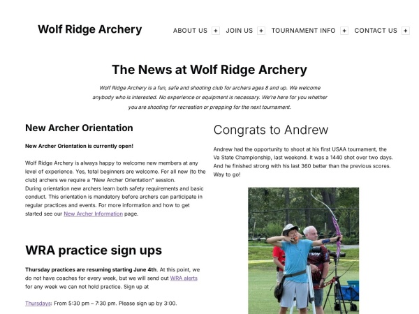 Wolf Ridge Archery Club