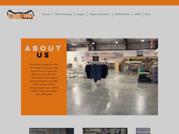 No limits archery pro shop