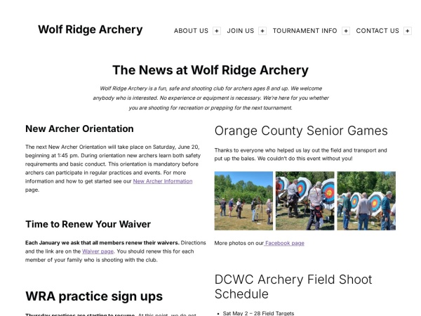 Wolf Ridge Archery Club