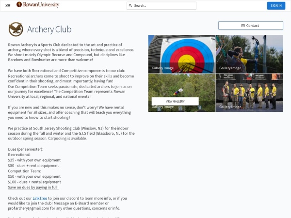 Rowan University Archery Club
