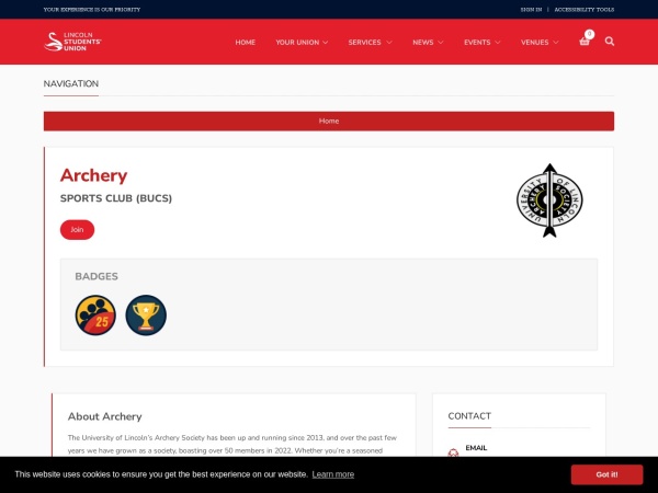 University of Lincoln Archery Society