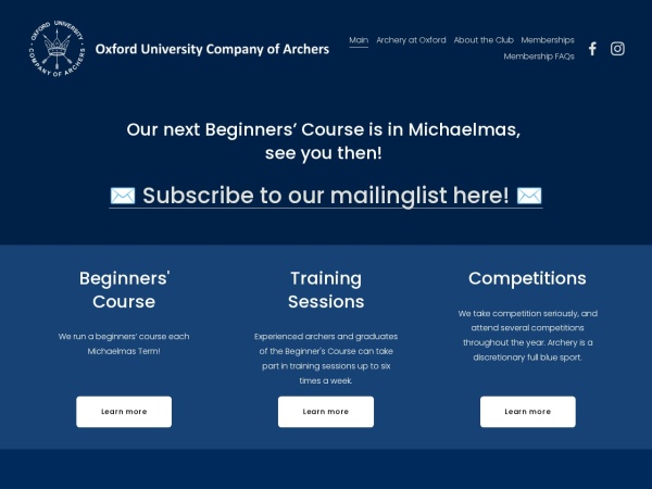 Oxford University Company of Archers