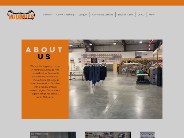 No limits archery pro shop