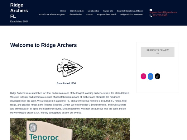 Ridge Archers at Tenoroc