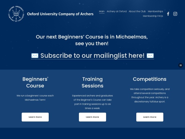 Oxford University Company of Archers