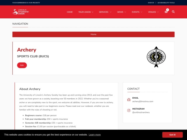 University of Lincoln Archery Society