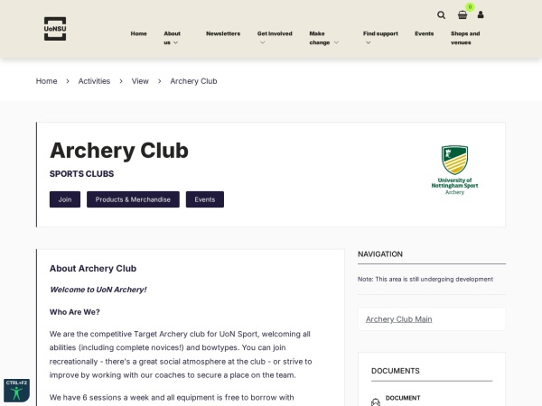 University of Nottingham Archery Club
