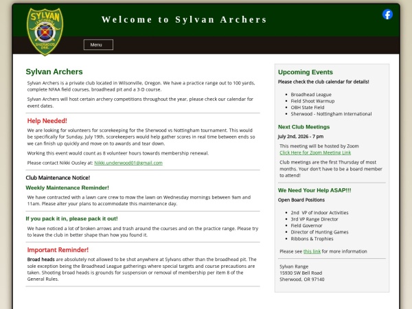 Sylvan Archers Inc