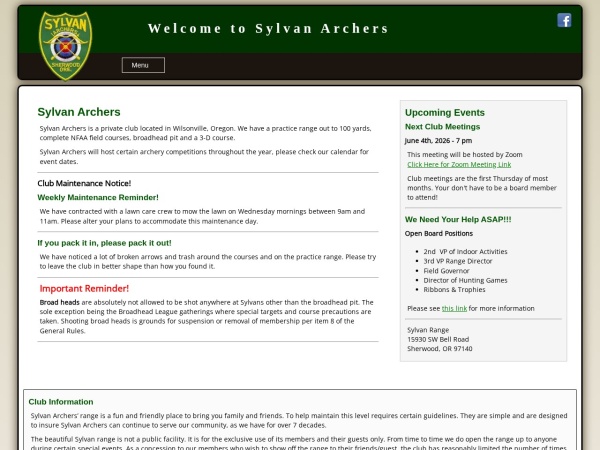 Sylvan Archers Inc